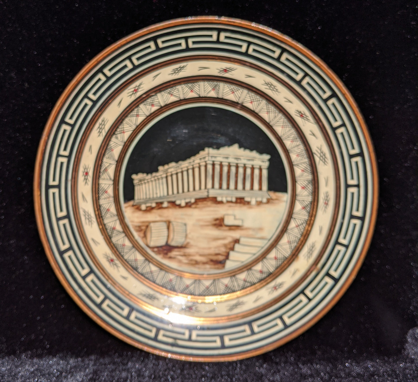 Copper handmade Parthenon No. 4 Plate