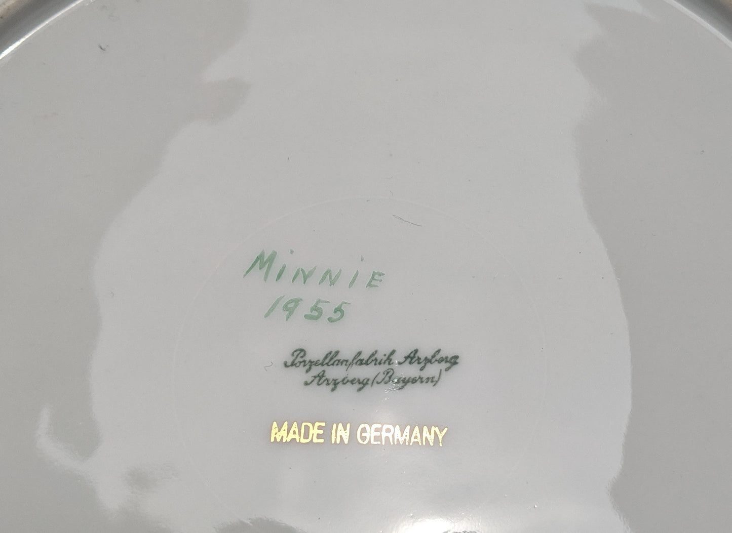 Porsellanfabrik Arzberg Germany Plate 1955