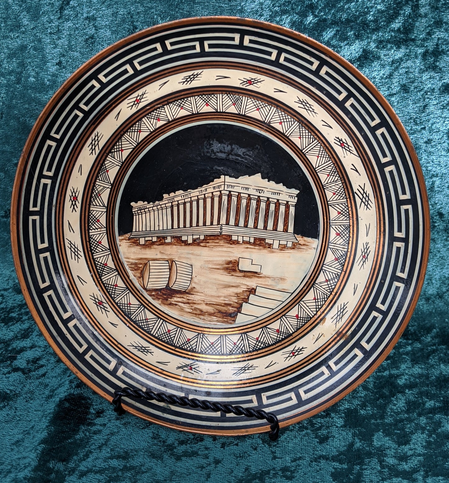 Copper handmade Parthenon No. 4 Plate