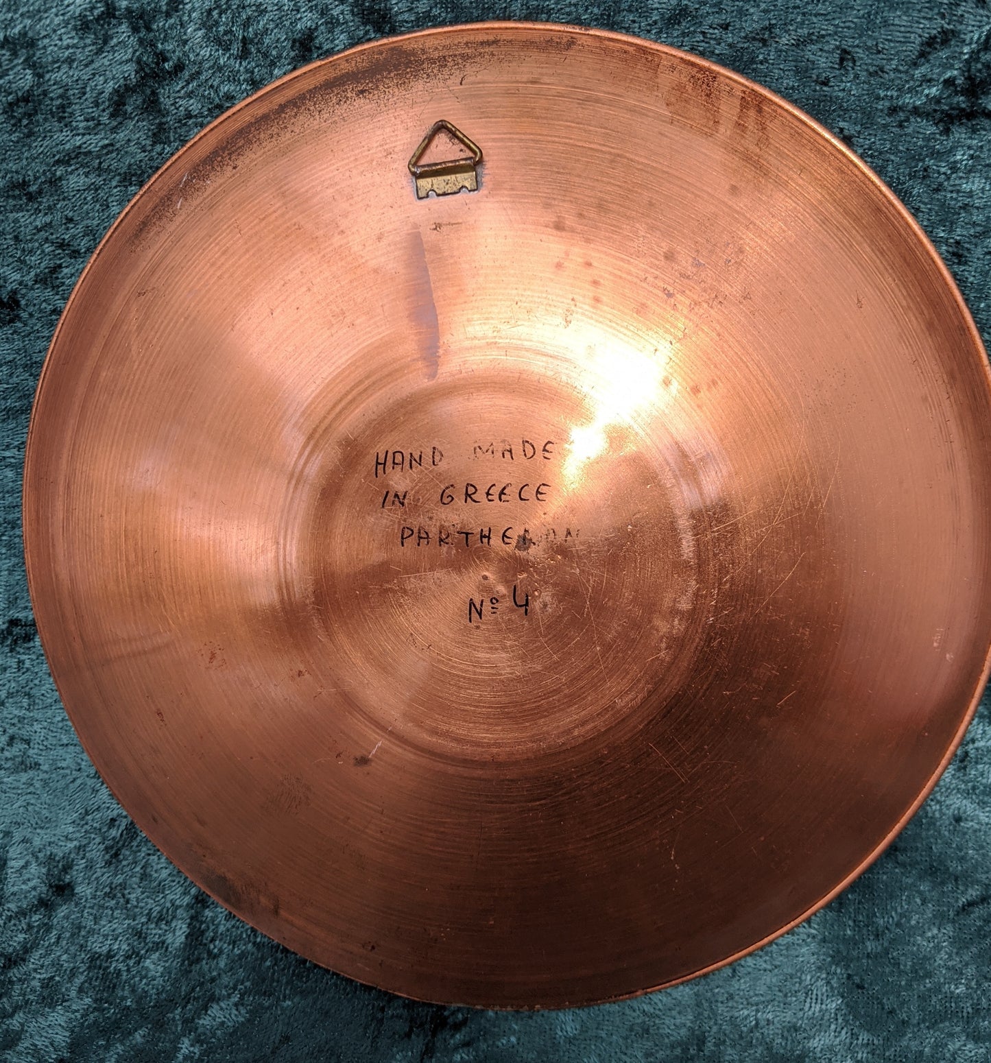 Copper handmade Parthenon No. 4 Plate