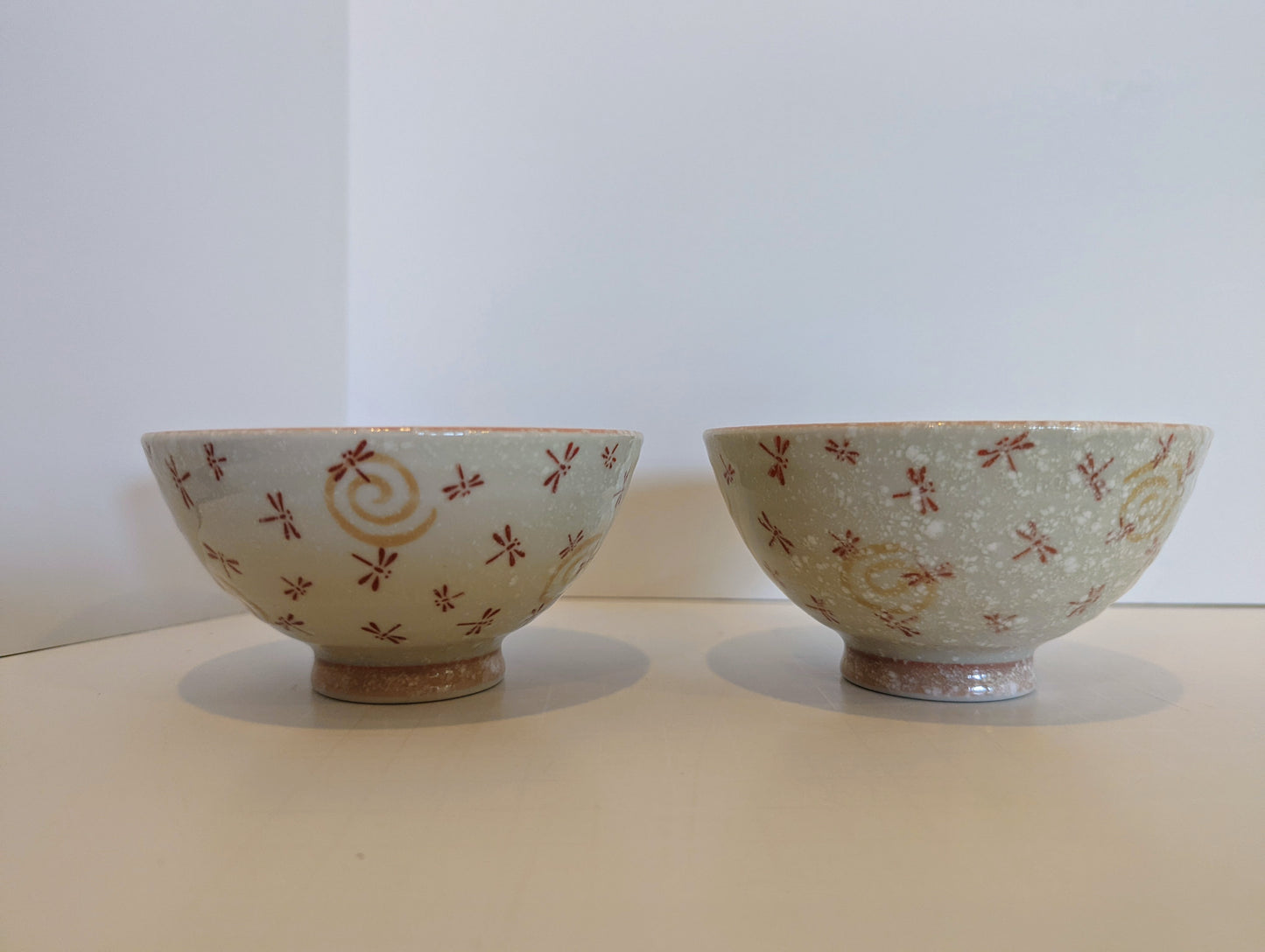 Japanese Ceramic Rice Bowls, Koyuki Tombo