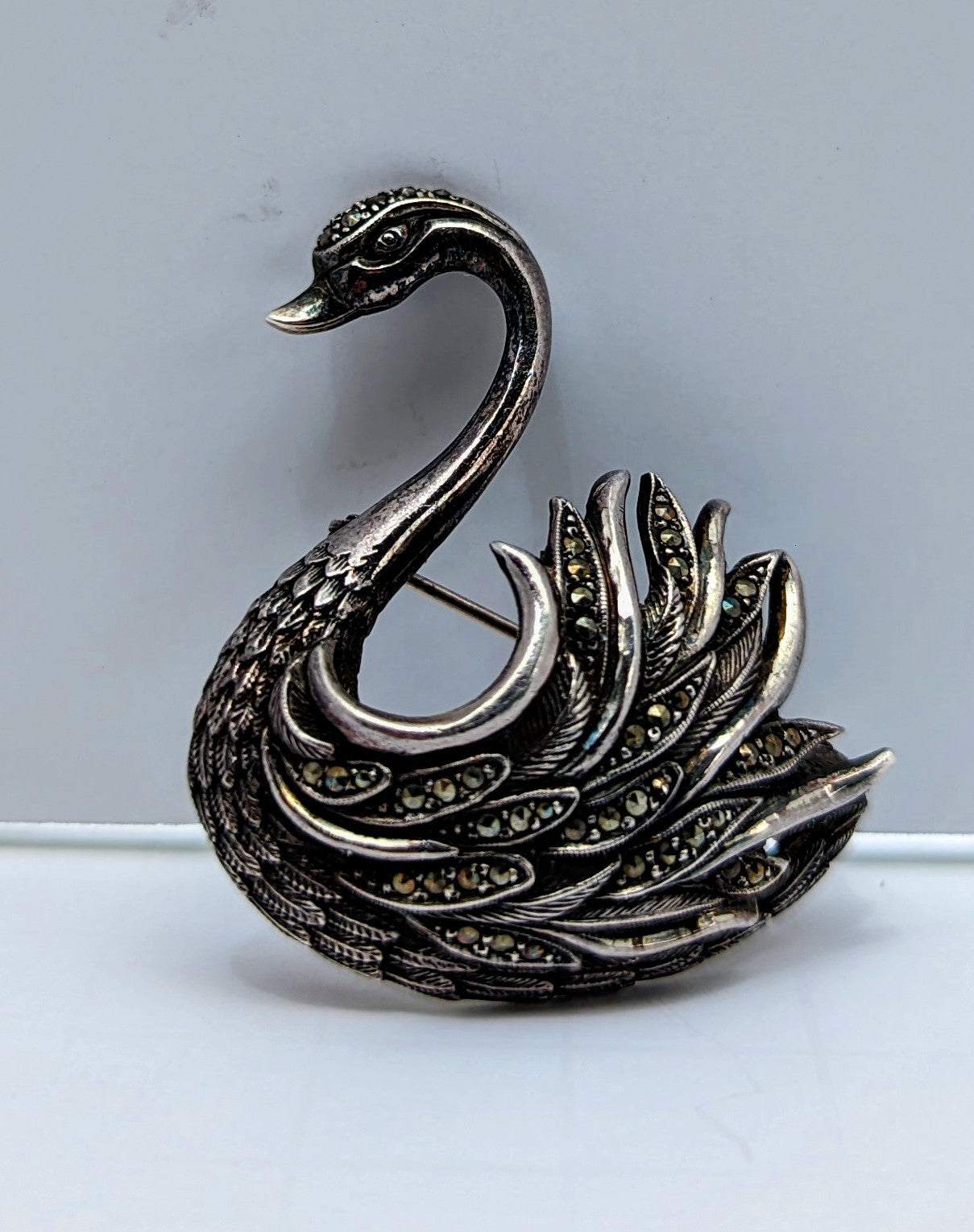 Swan Lapel Pin 1970's