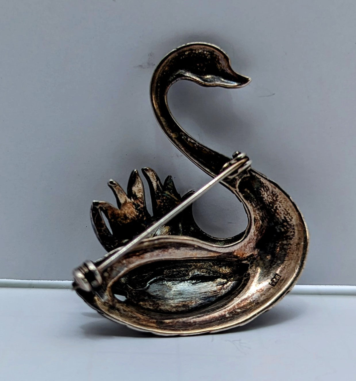 Swan Lapel Pin 1970's