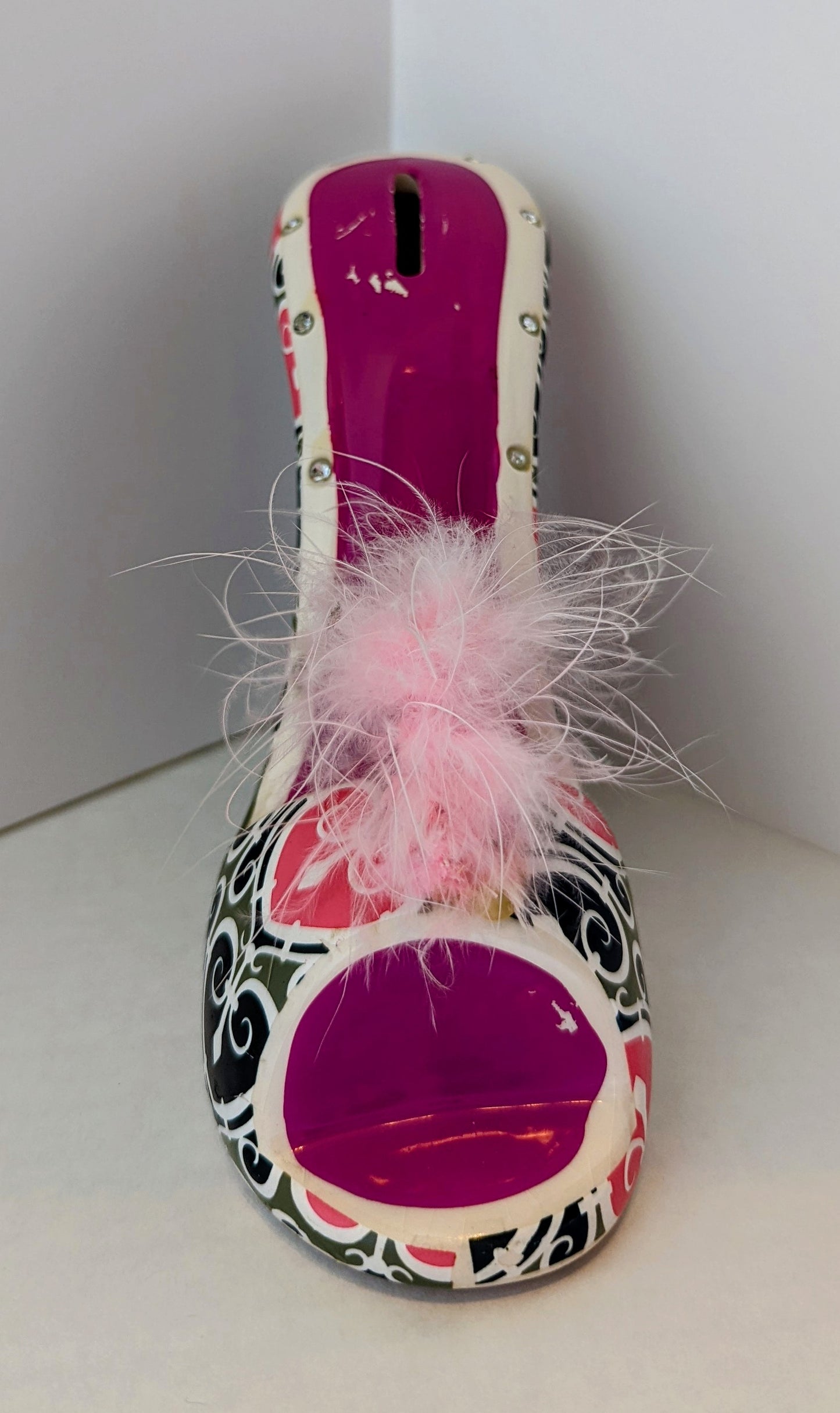 Stiletto Ceramic Shoe Coin Bank