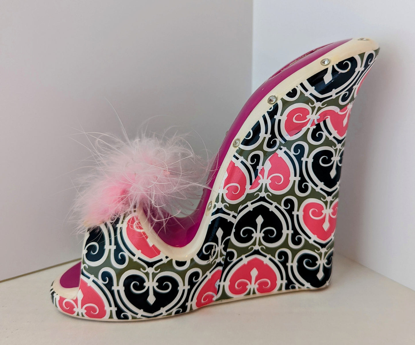 Stiletto Ceramic Shoe Coin Bank