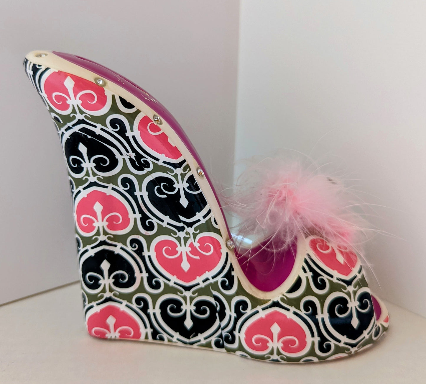 Stiletto Ceramic Shoe Coin Bank