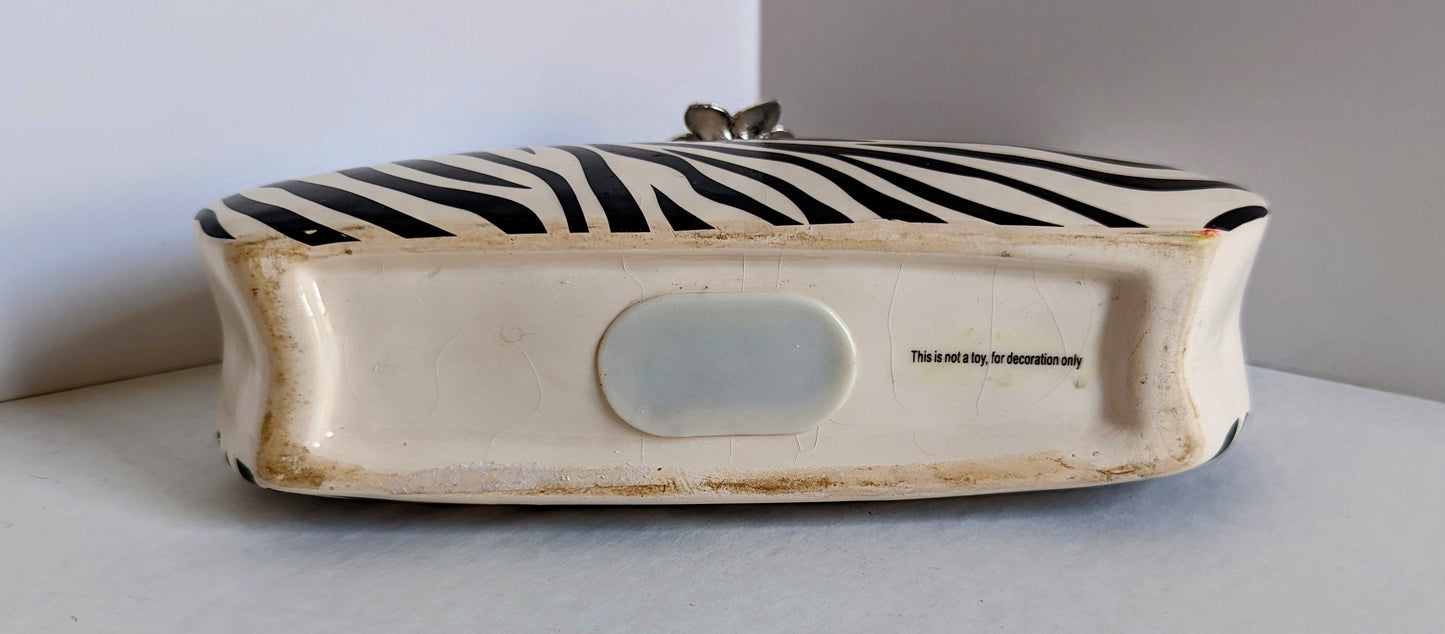 Ceramic Purse Coin Bank
