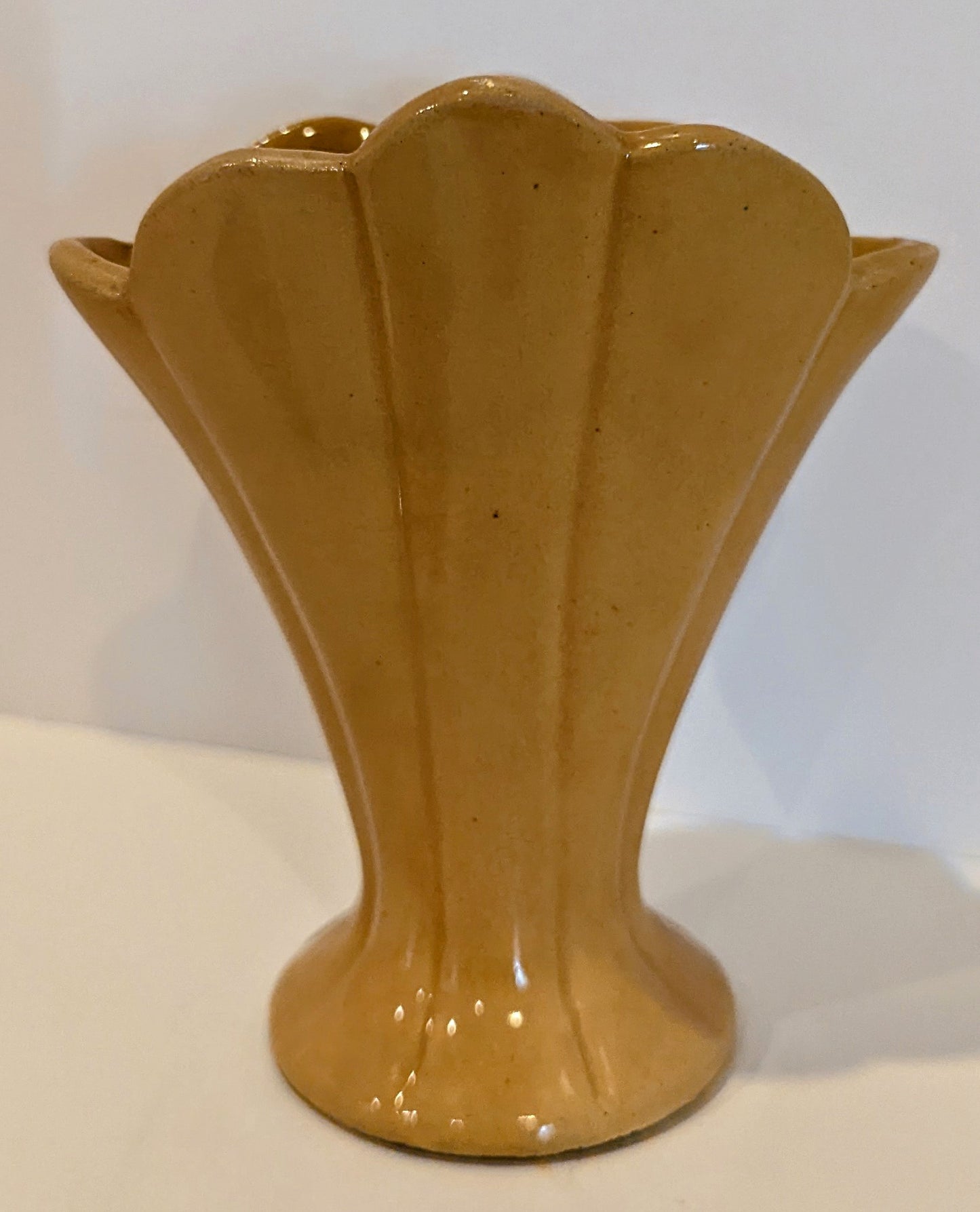 MCM Yellow Pottery Vase, 157