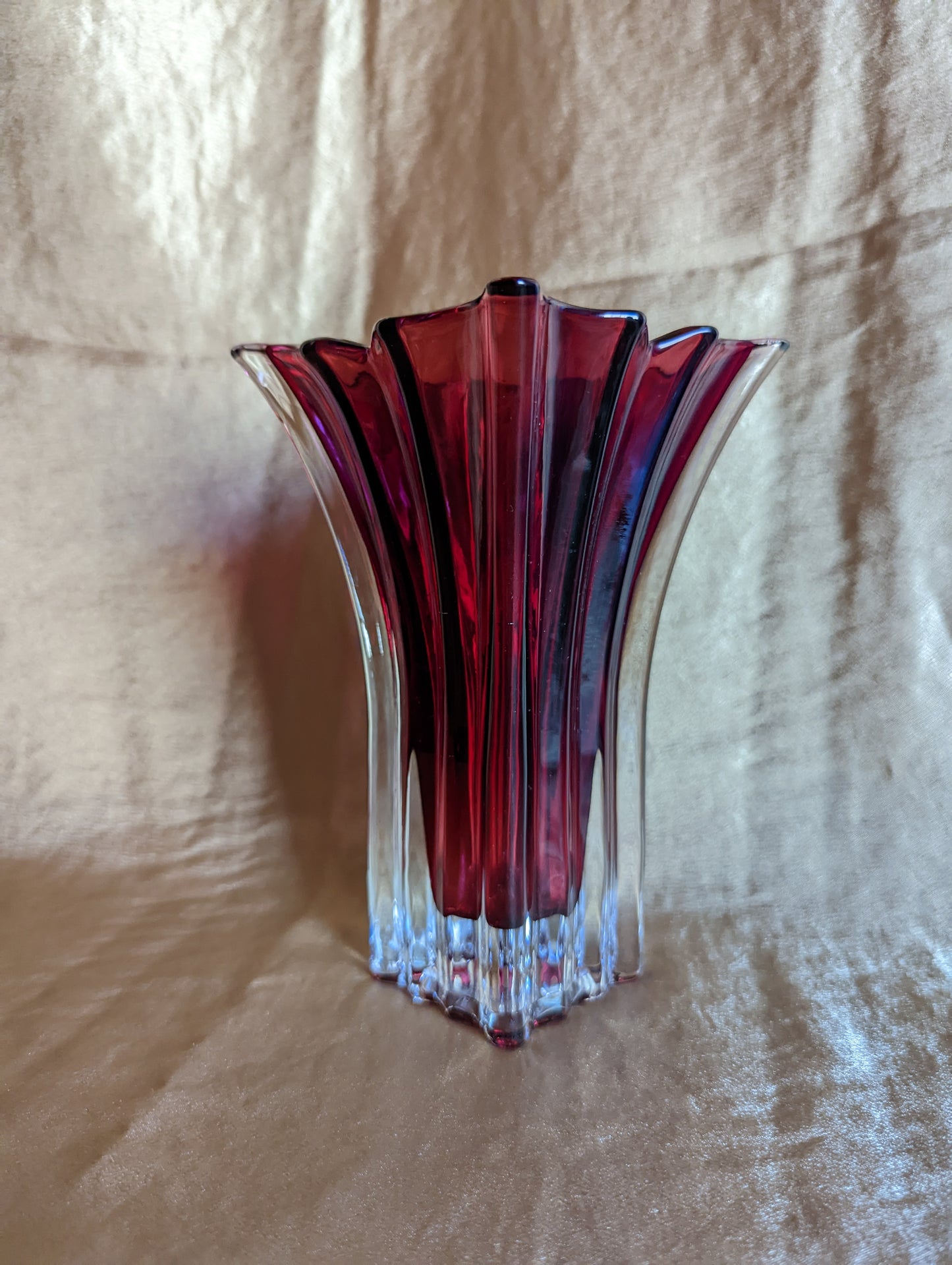 Vera Wang FTD Cranberry Colored Vase
