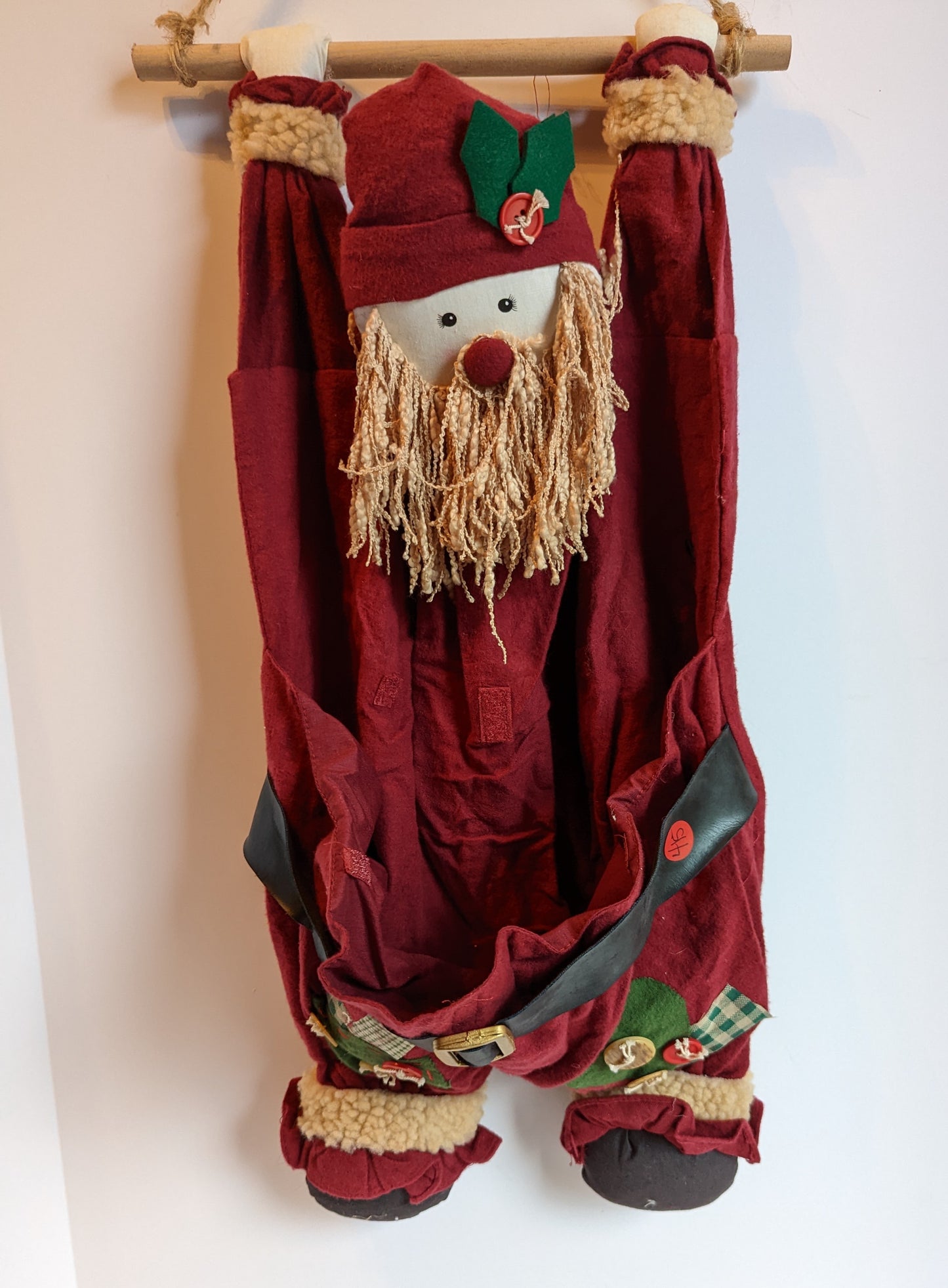 Vintage Santa Door Hanger/Bag