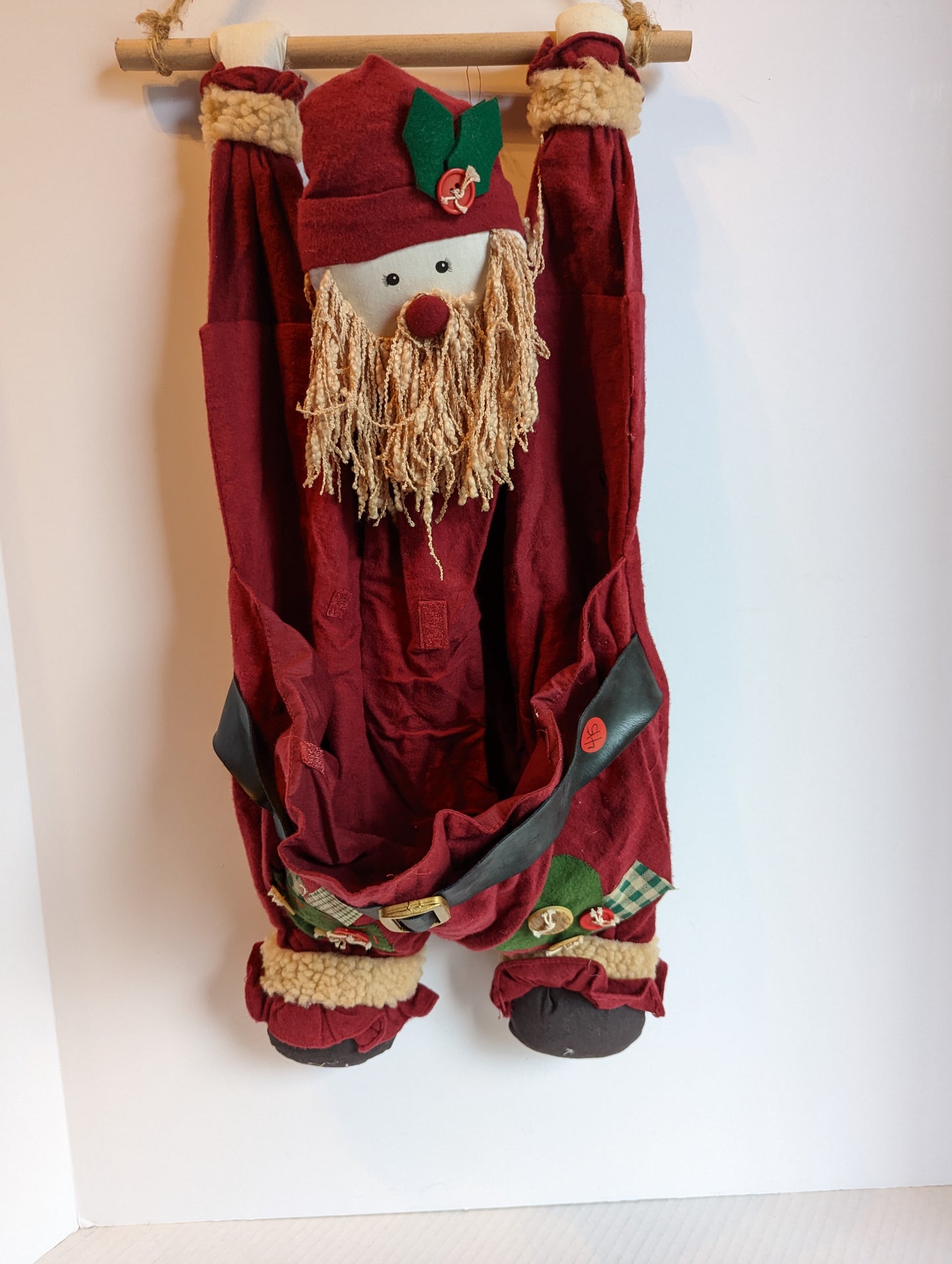 Vintage Santa Door Hanger/Bag