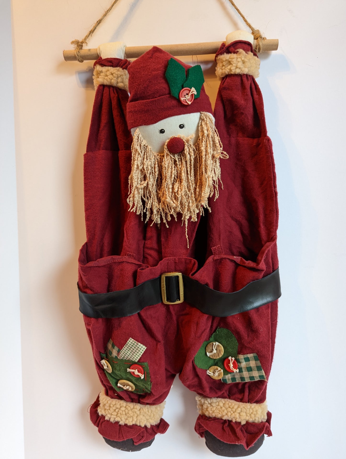 Vintage Santa Door Hanger/Bag