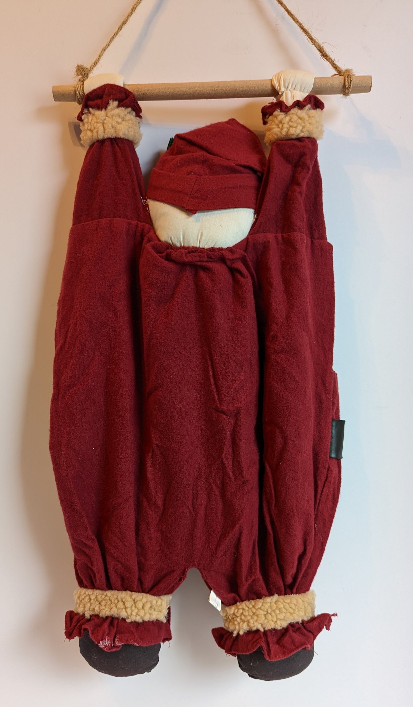 Vintage Santa Door Hanger/Bag