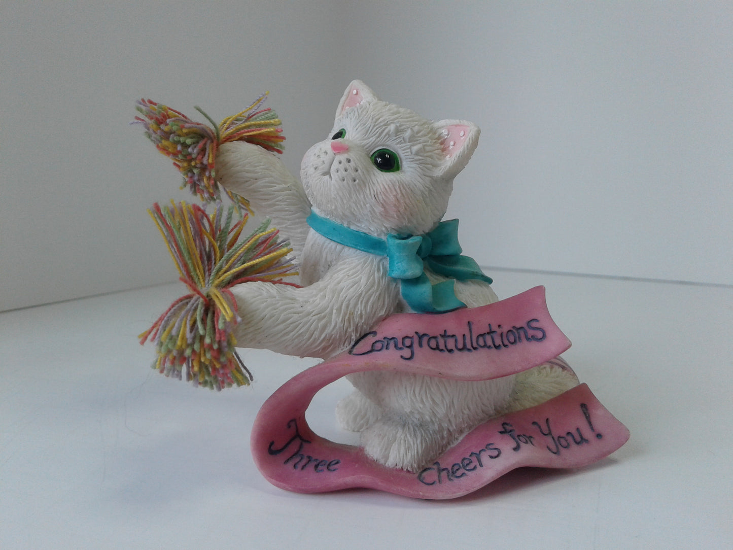 Cheering Cat Figurine