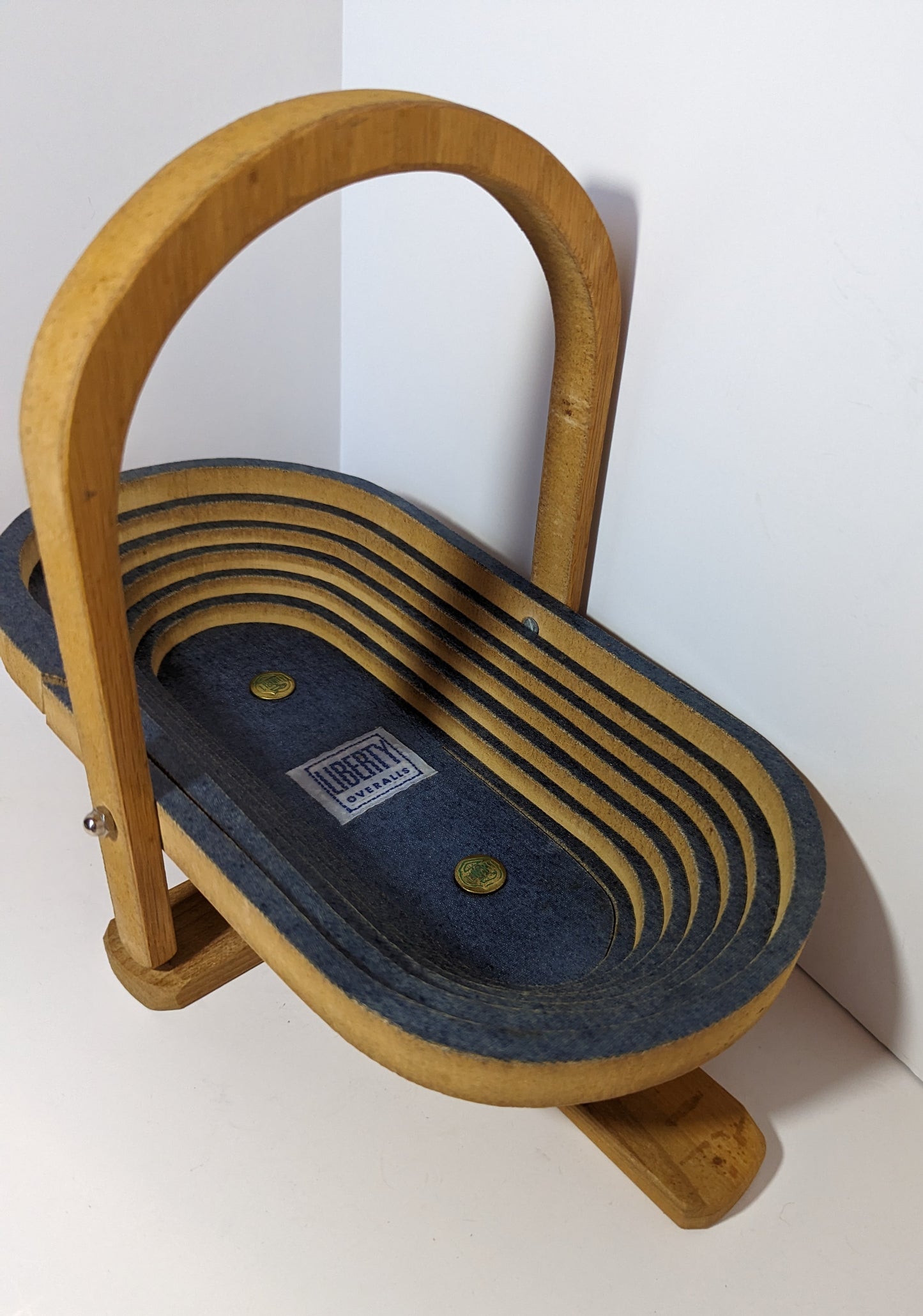 Liberty Overall Collapsible Wooden Bowl/Basket
