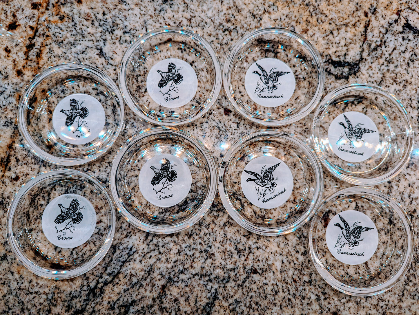 Sportsman by Federal Glass Vintage Glass Coasters