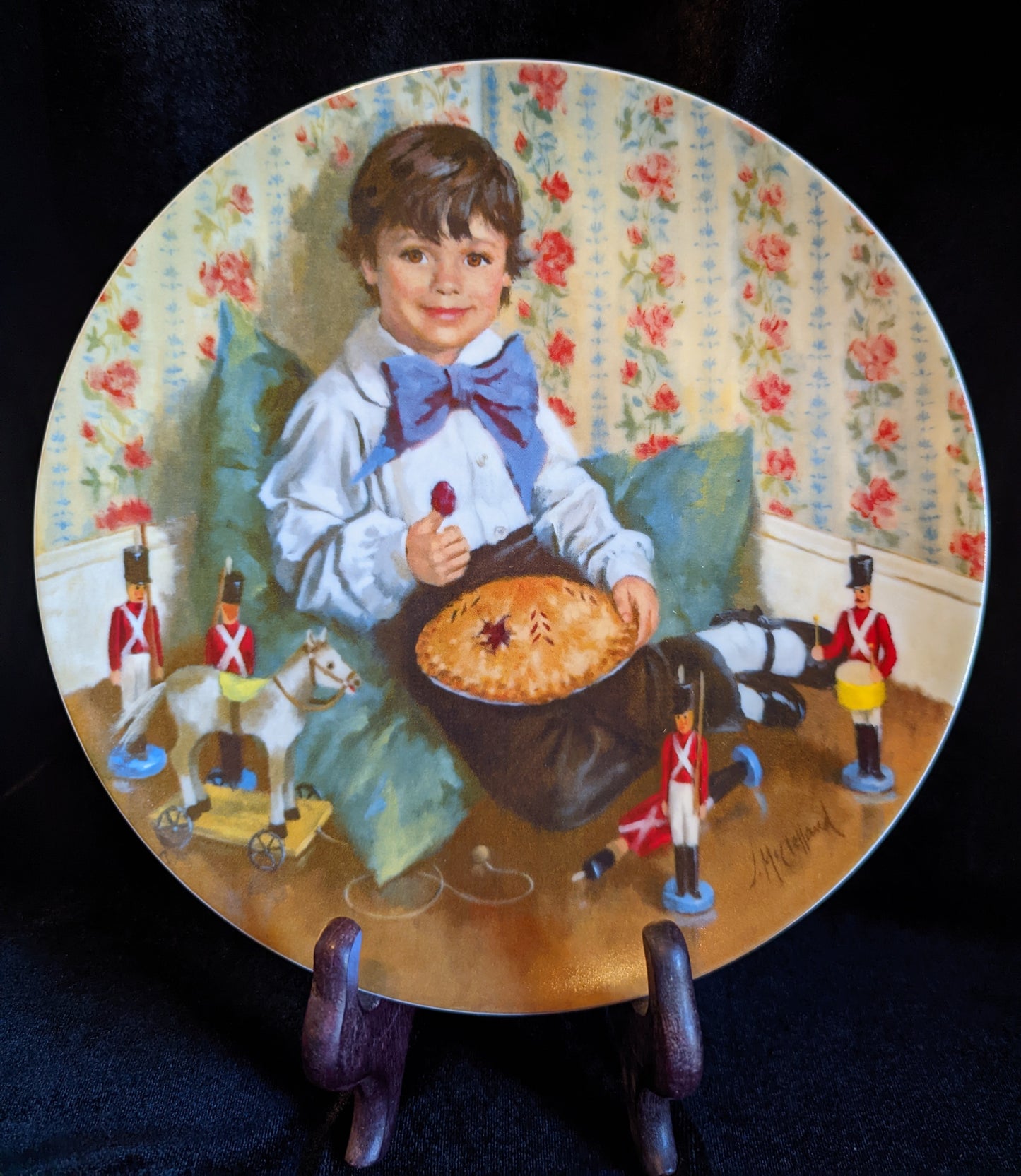 "Little Jack Horner" Vintage Collector's Plate by Reco