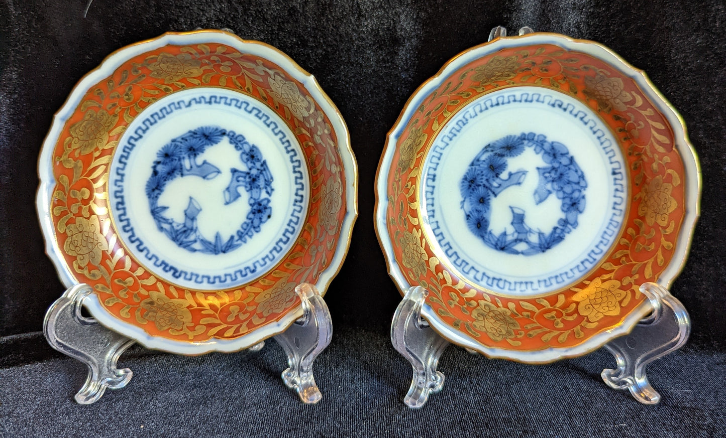 Antique Japanese Imari Sauce Bowls