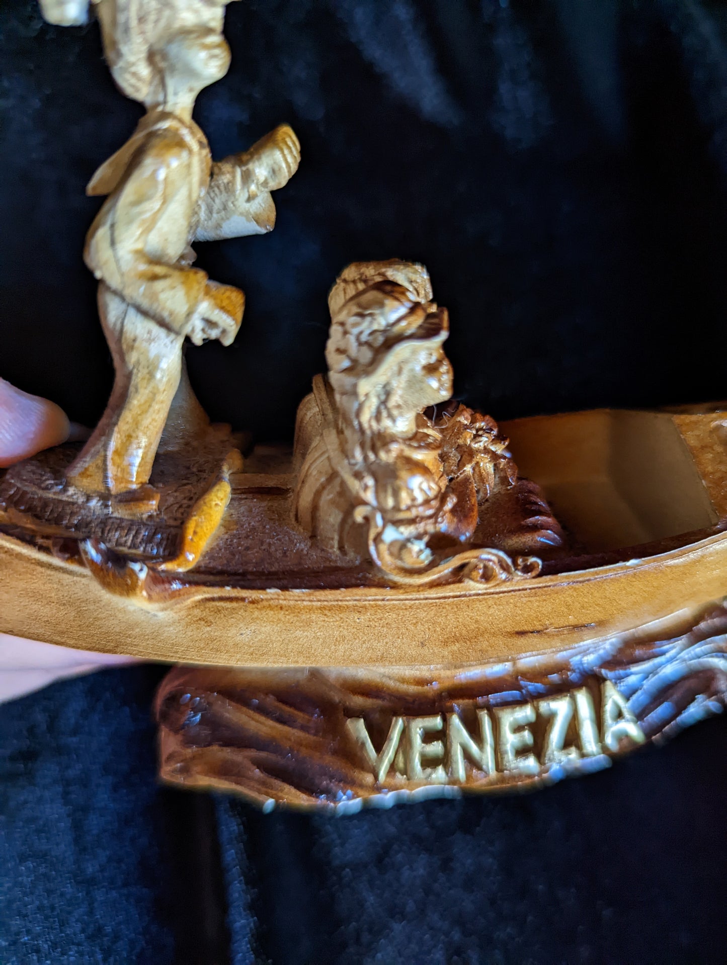 Collector's Carved Gondola Venezia