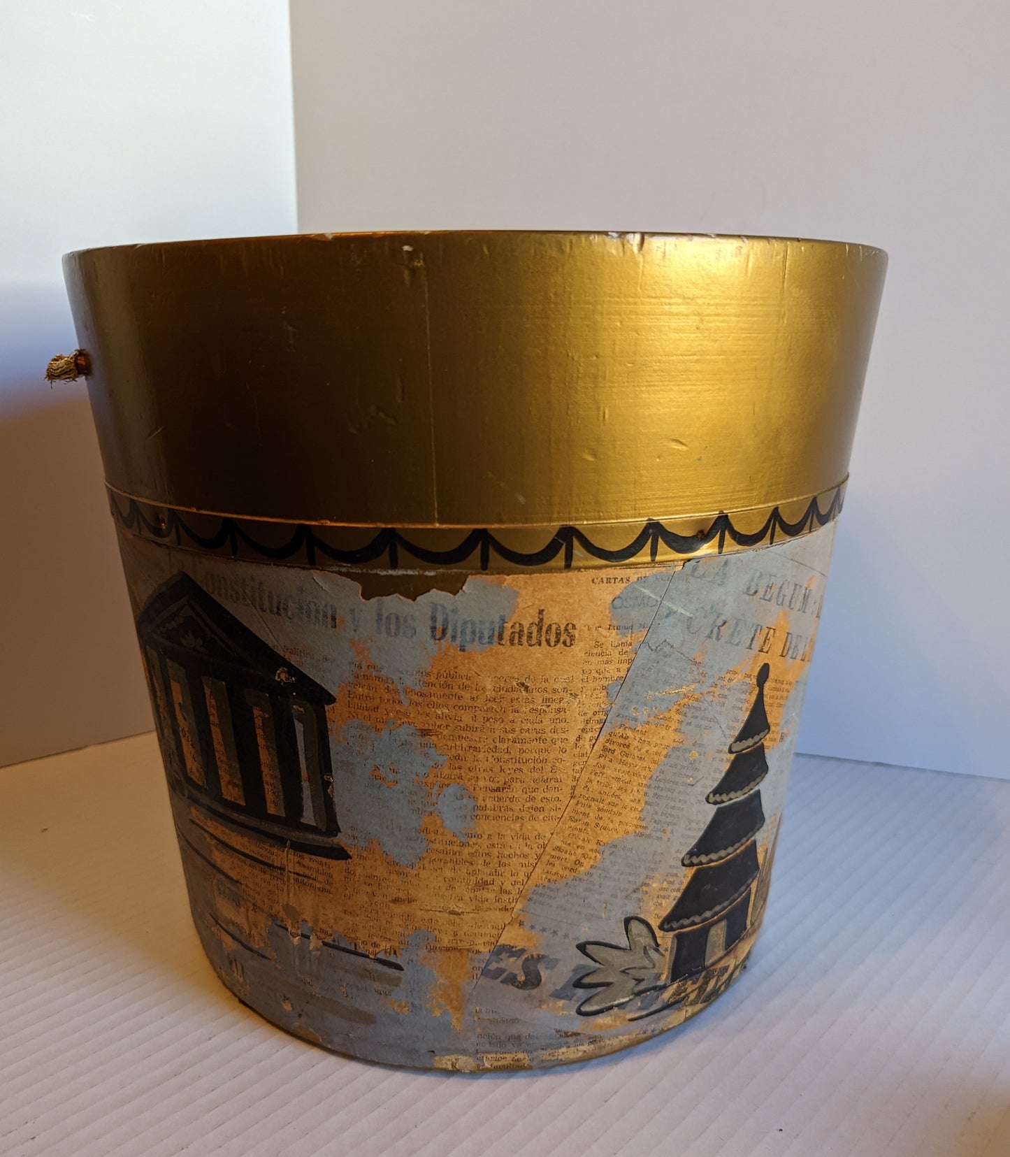 Wooden Vintage Basket
