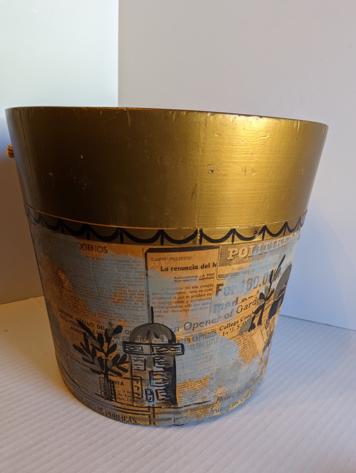 Wooden Vintage Basket