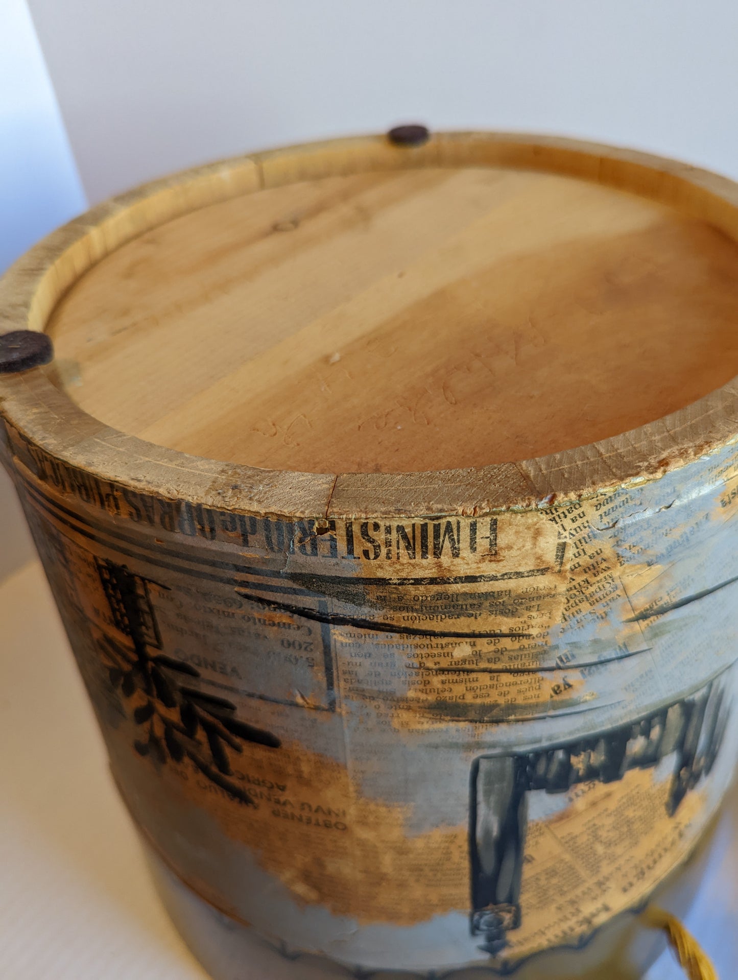Wooden Vintage Basket