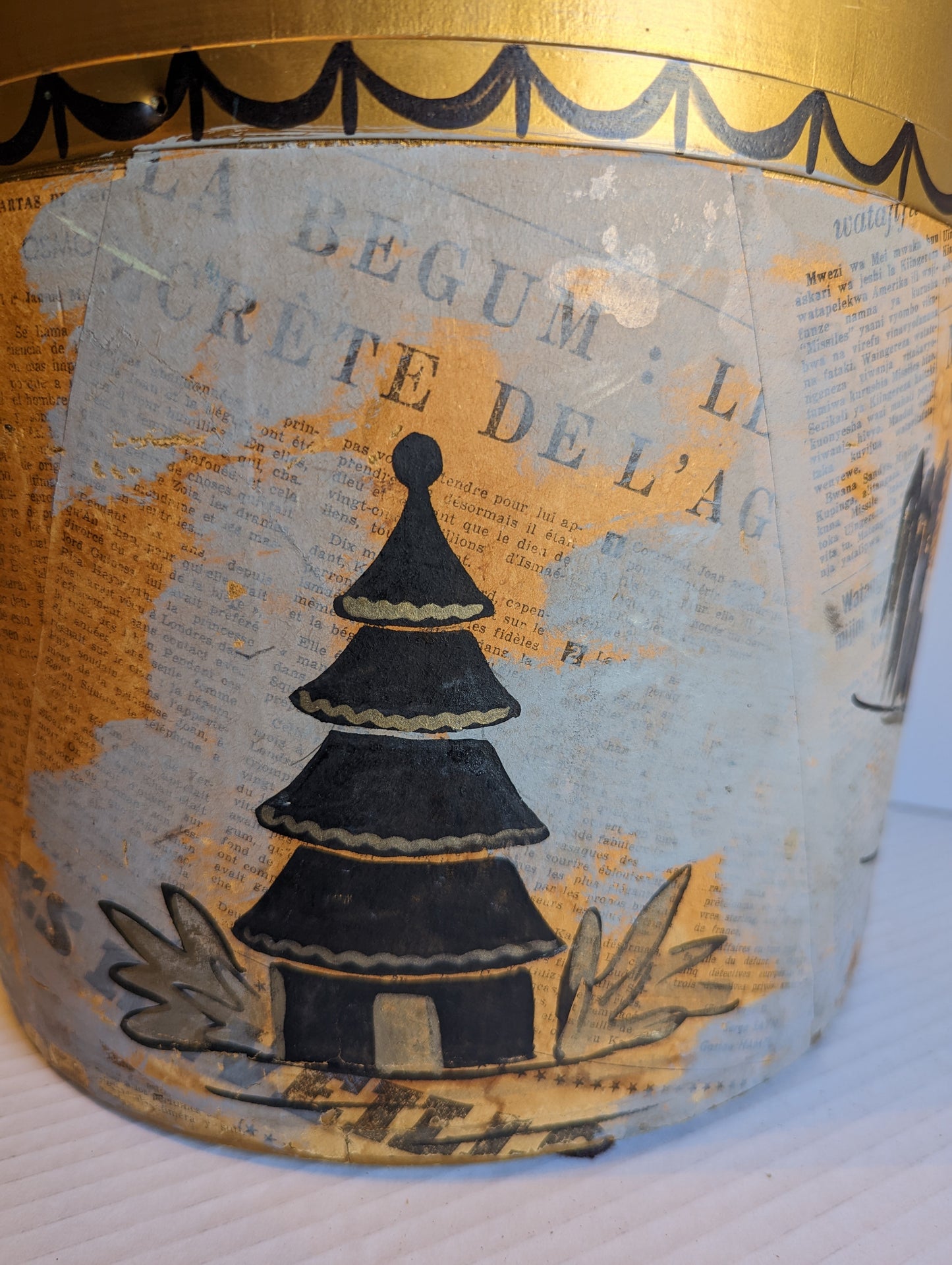Wooden Vintage Basket