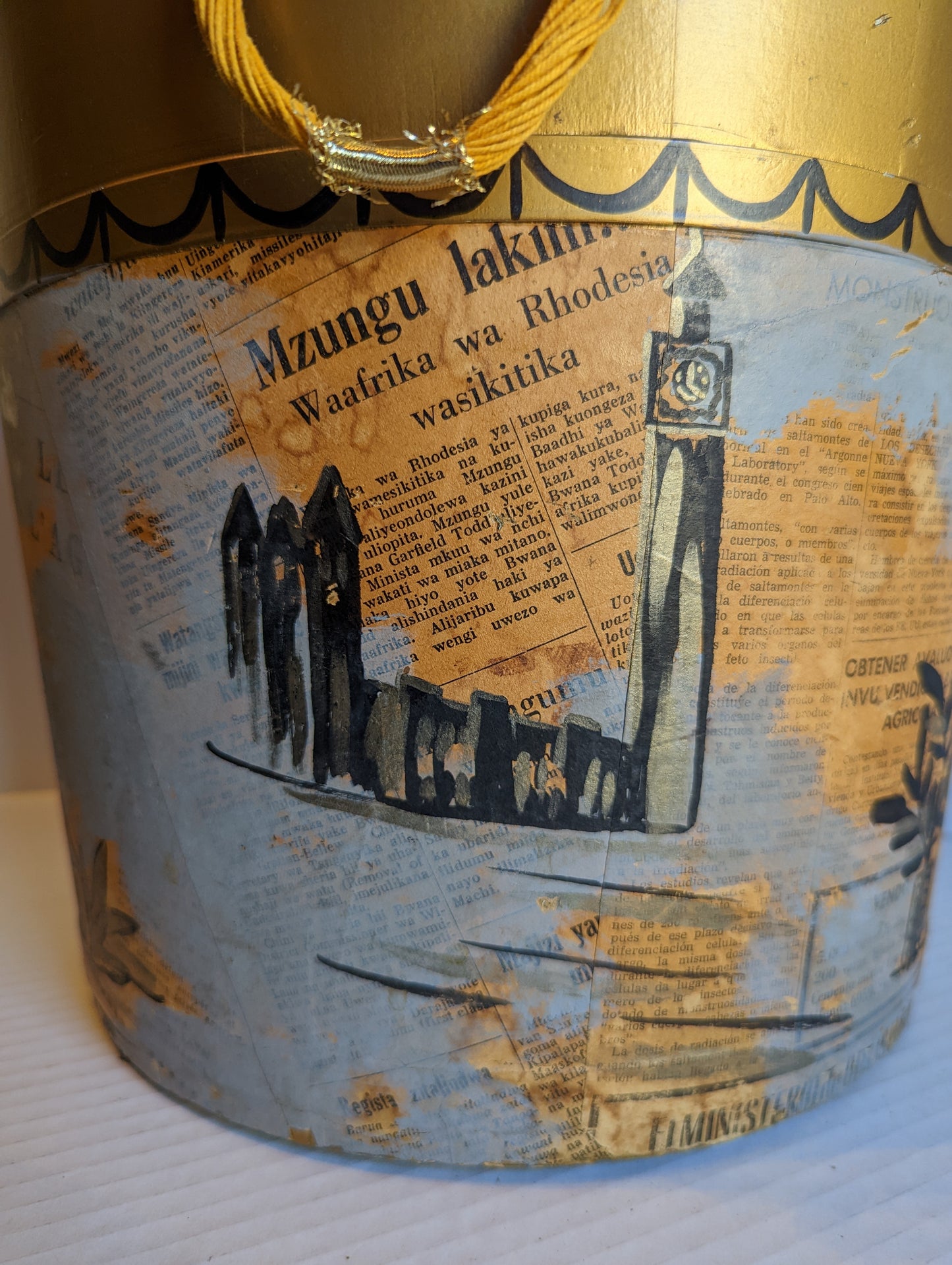 Wooden Vintage Basket