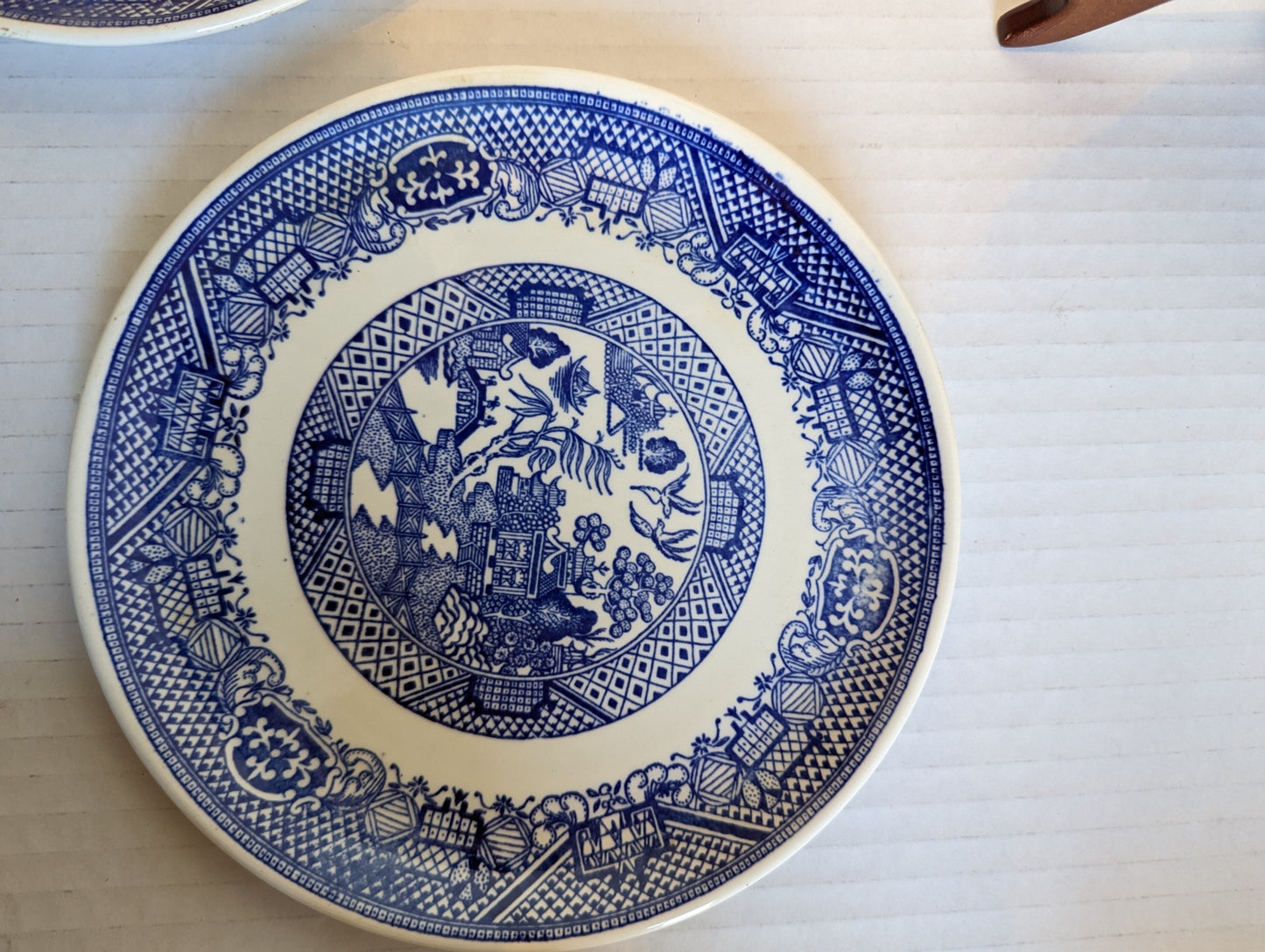 Blue Willow Vintage Bread Plates (2)