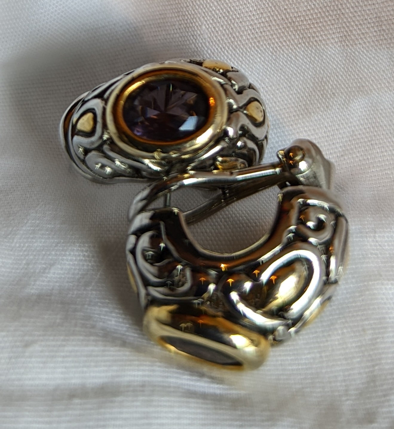 Gold/Silver Earclip Earrings