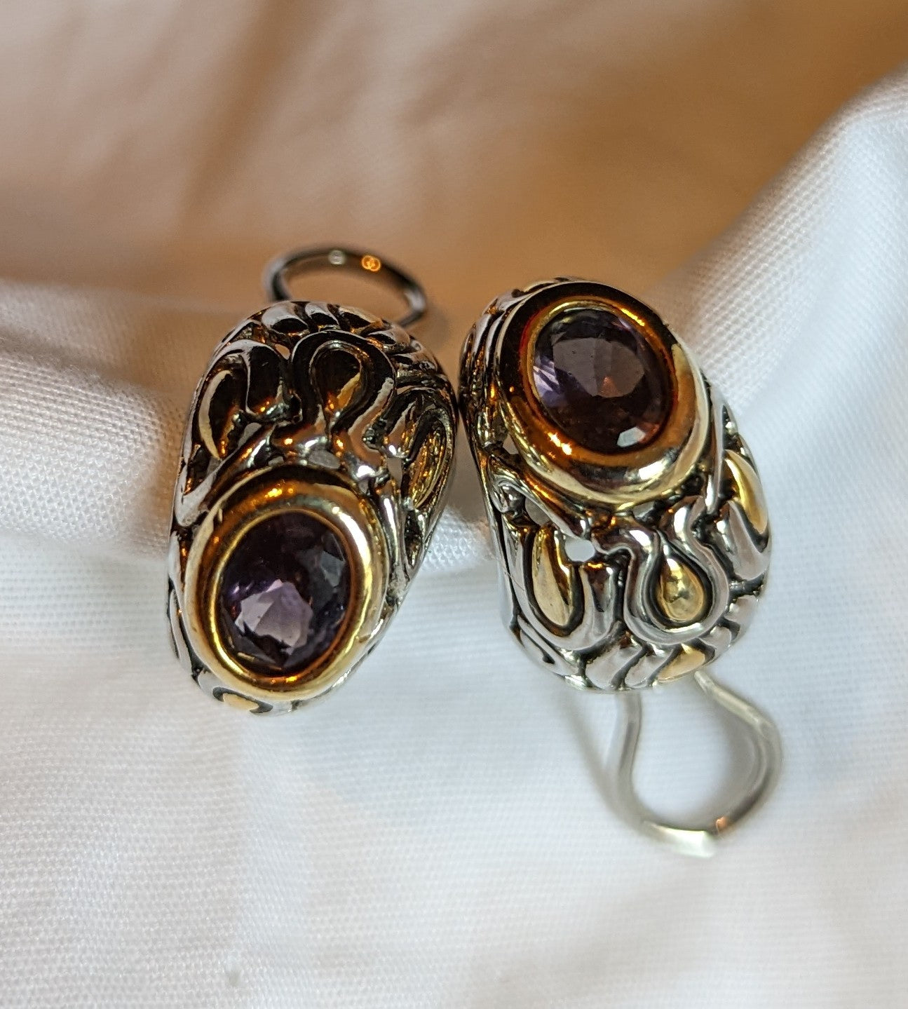 Gold/Silver Earclip Earrings