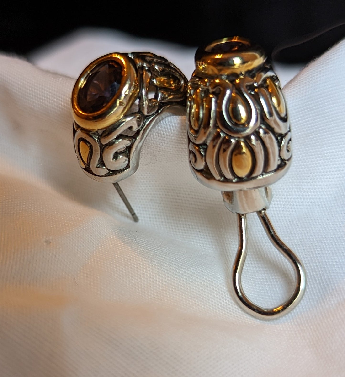 Gold/Silver Earclip Earrings