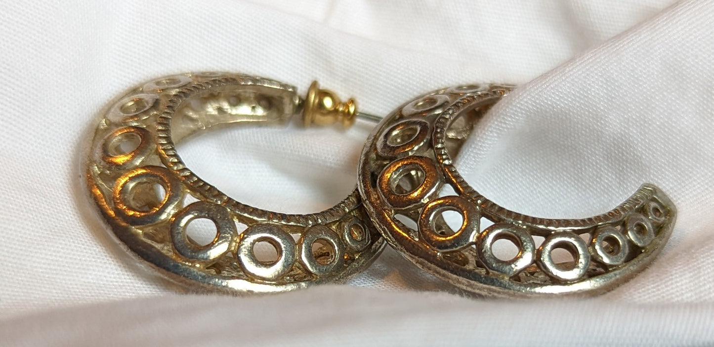 C Shaped Vintage Earrings
