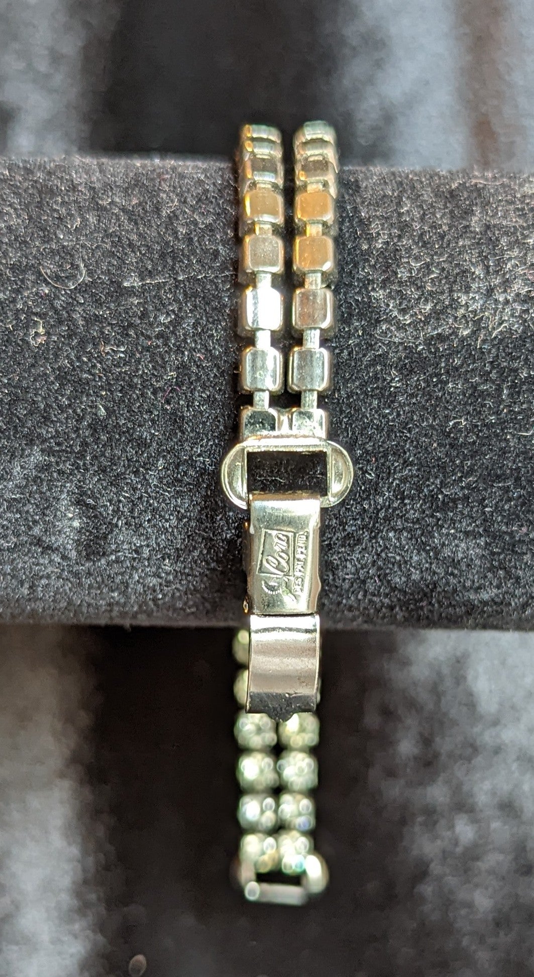 Coro, Double Strand Vintage Rhinestone Tennis Bracelet
