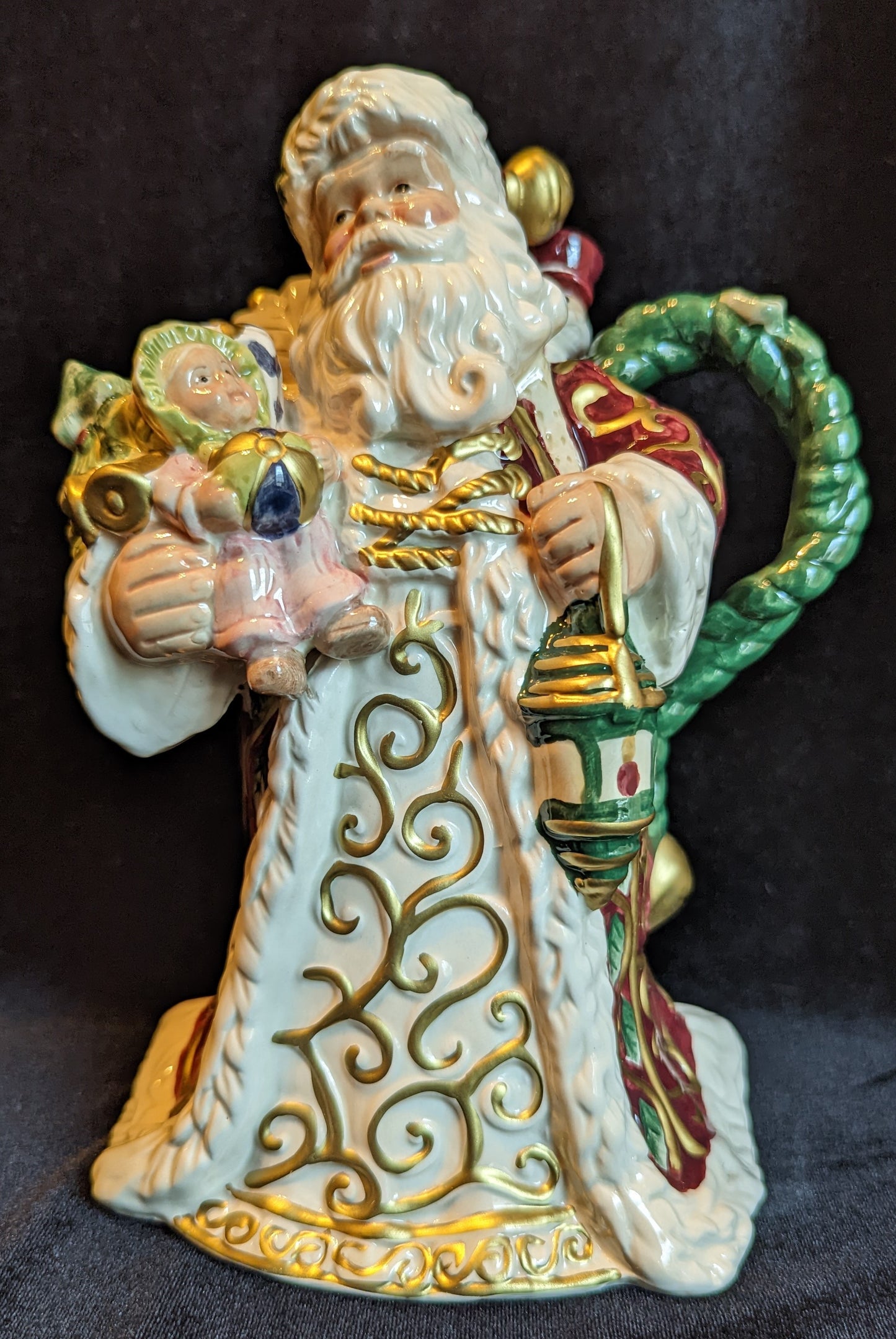 Opulence Santa Teapot Vintage in original box