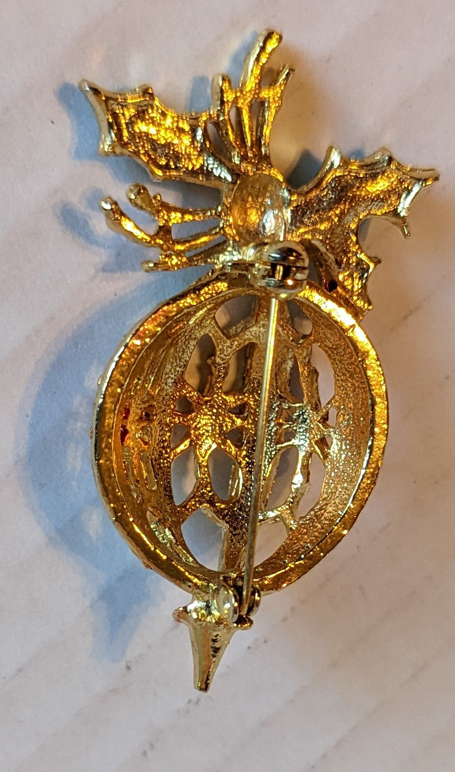 Christmas Bulb Vintage Brooch