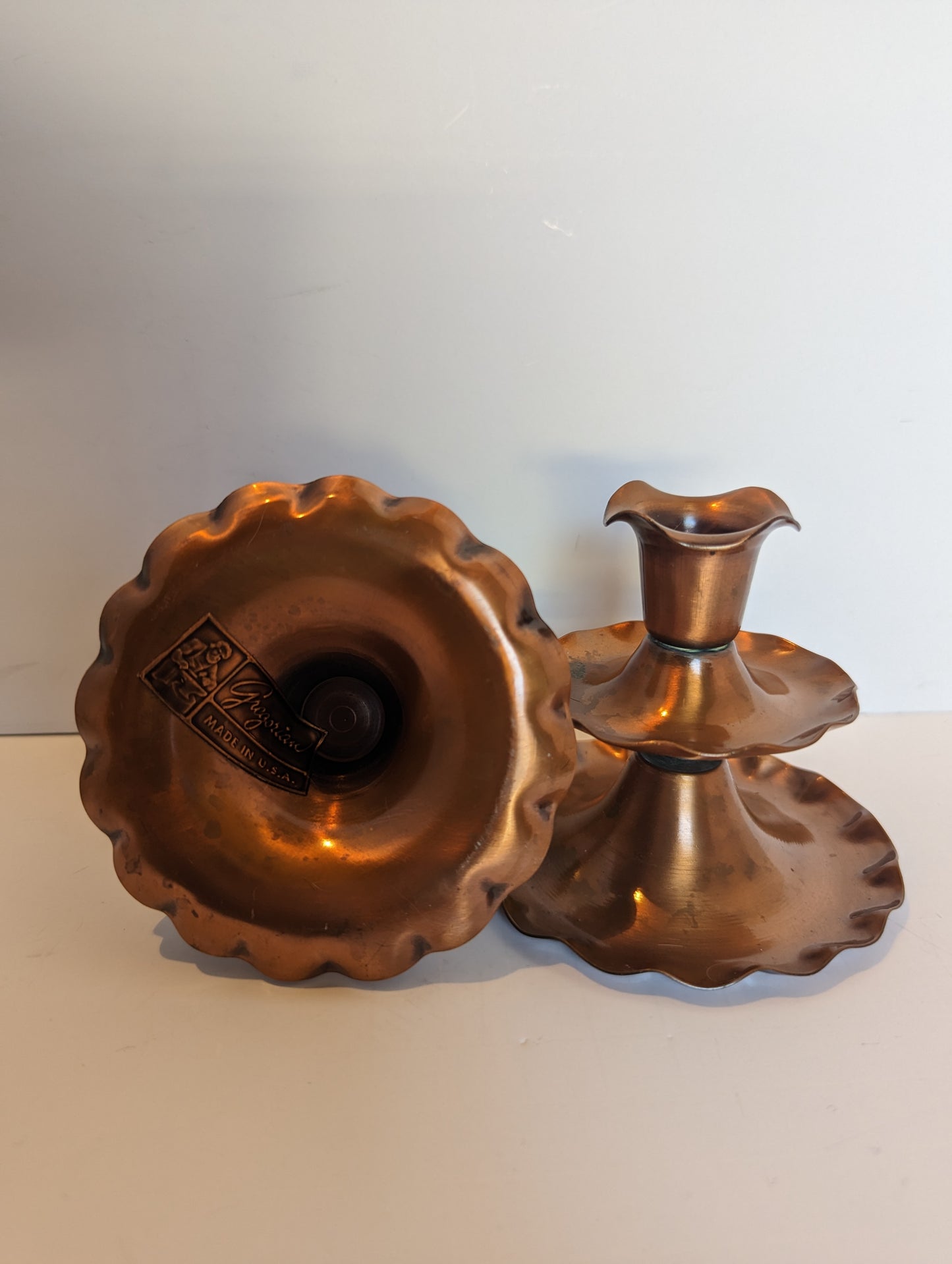 Vintage Copper Candle Holders