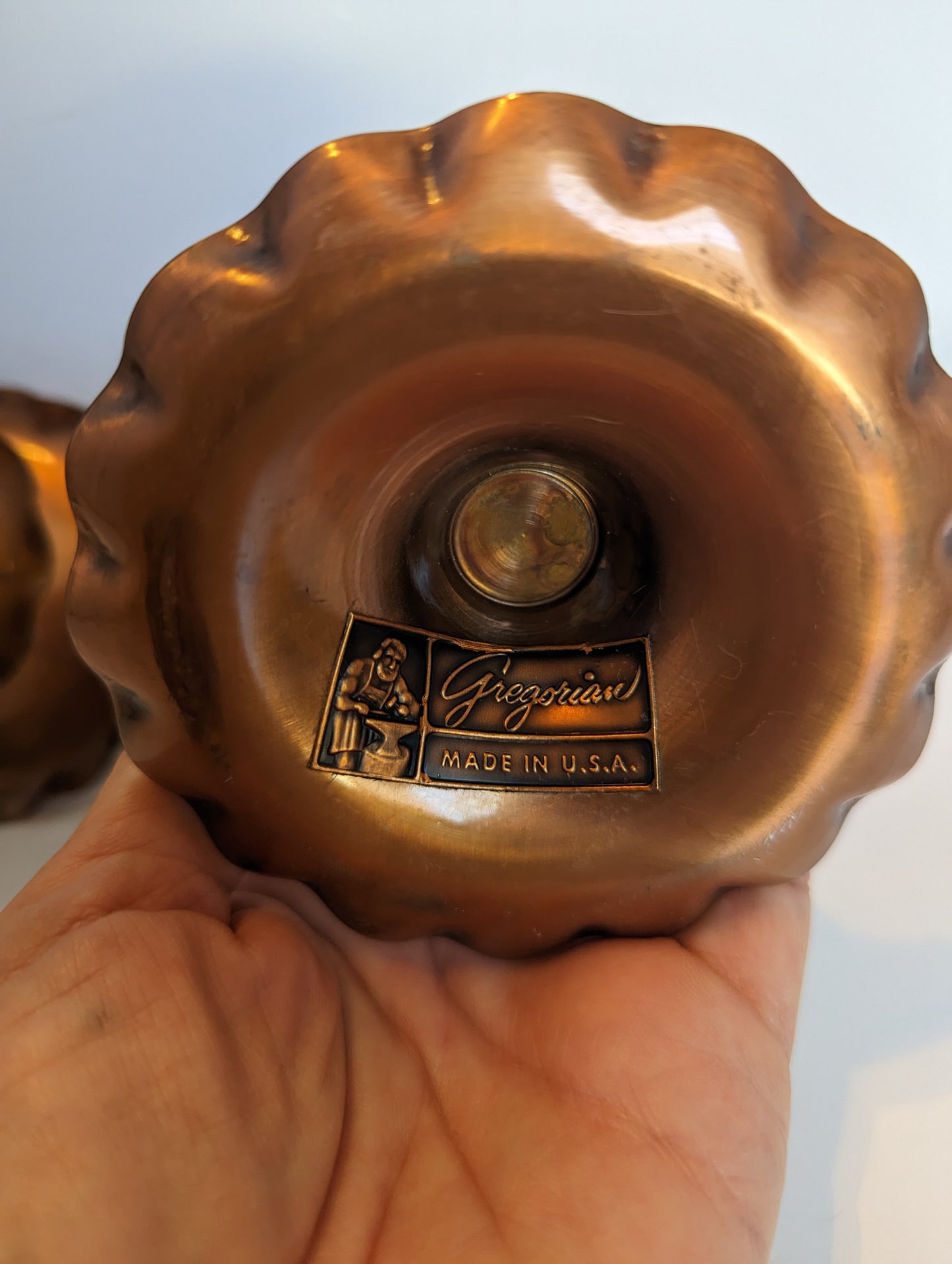 Vintage Copper Candle Holders