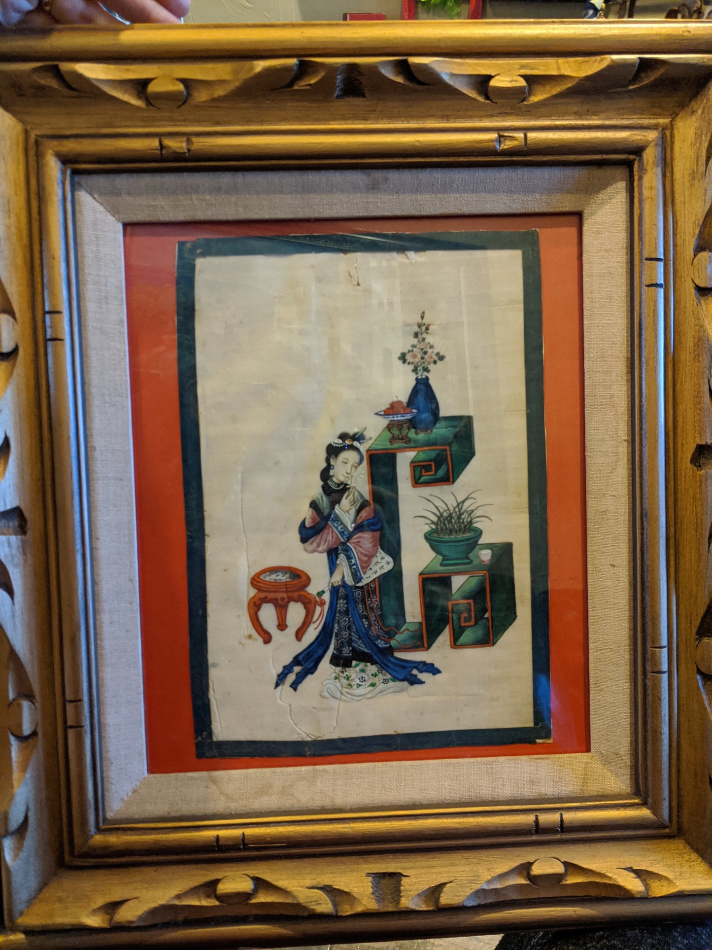 Antique Kin Long Tempera on Rice Paper