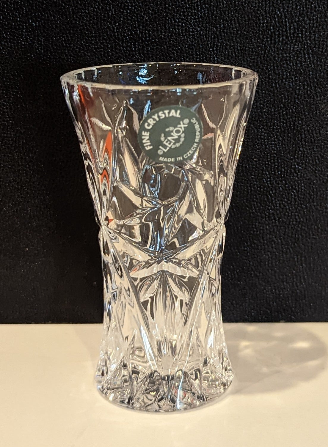 Vintage Lenox Crystal Star Vase with COA