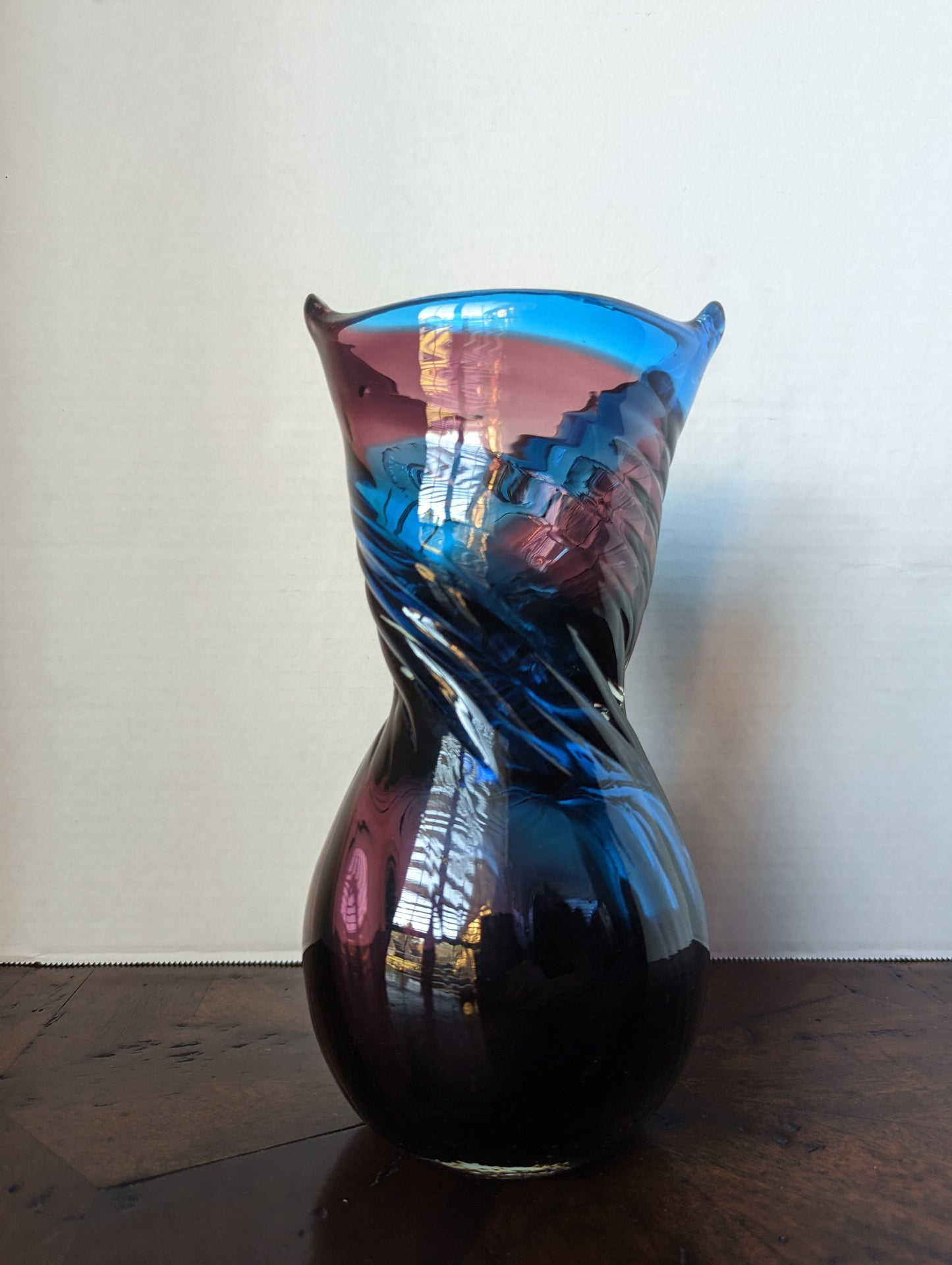 Murano Style Owl Vase