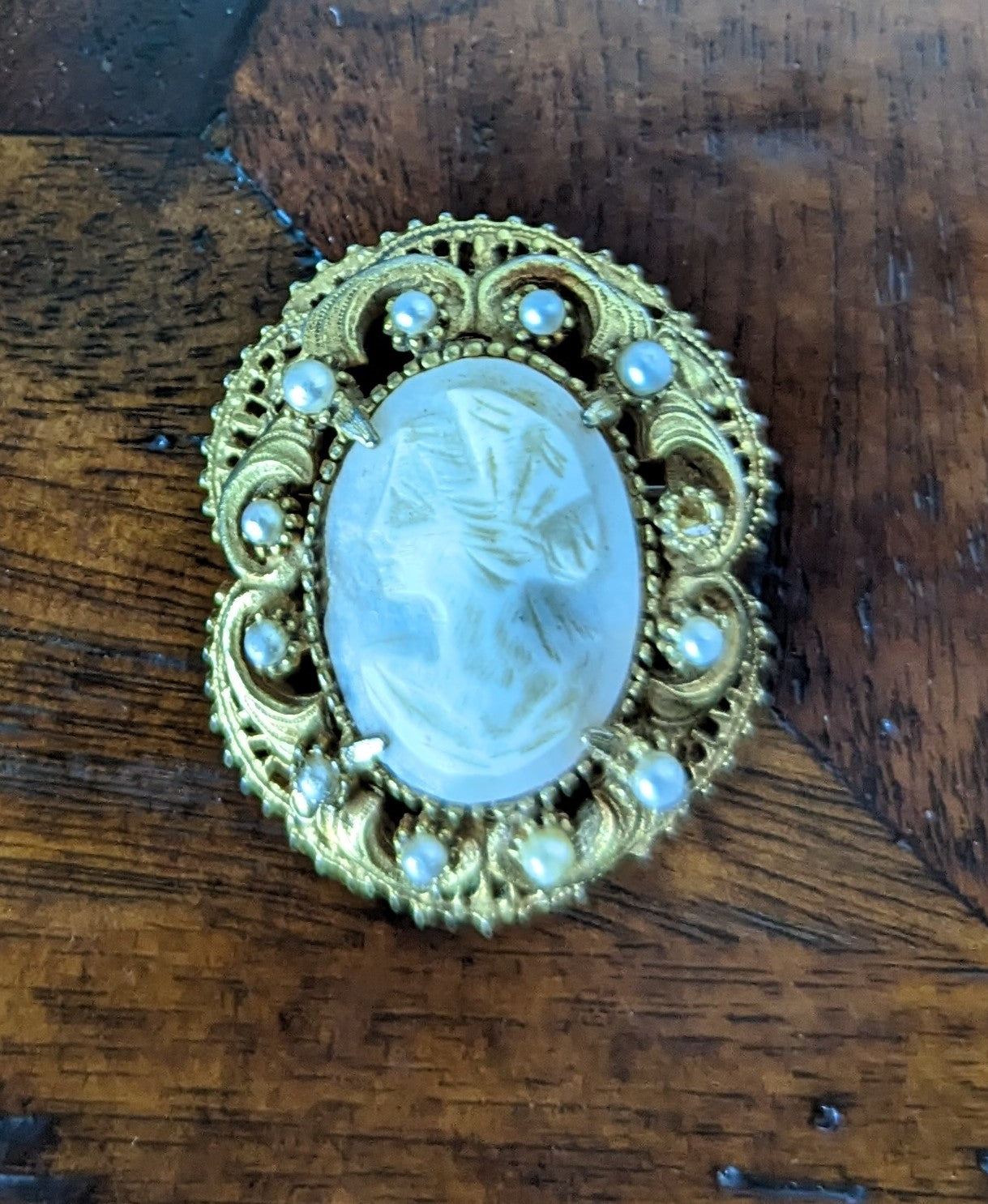 Vintage Rare Florenza Cameo Brooch/Pendant