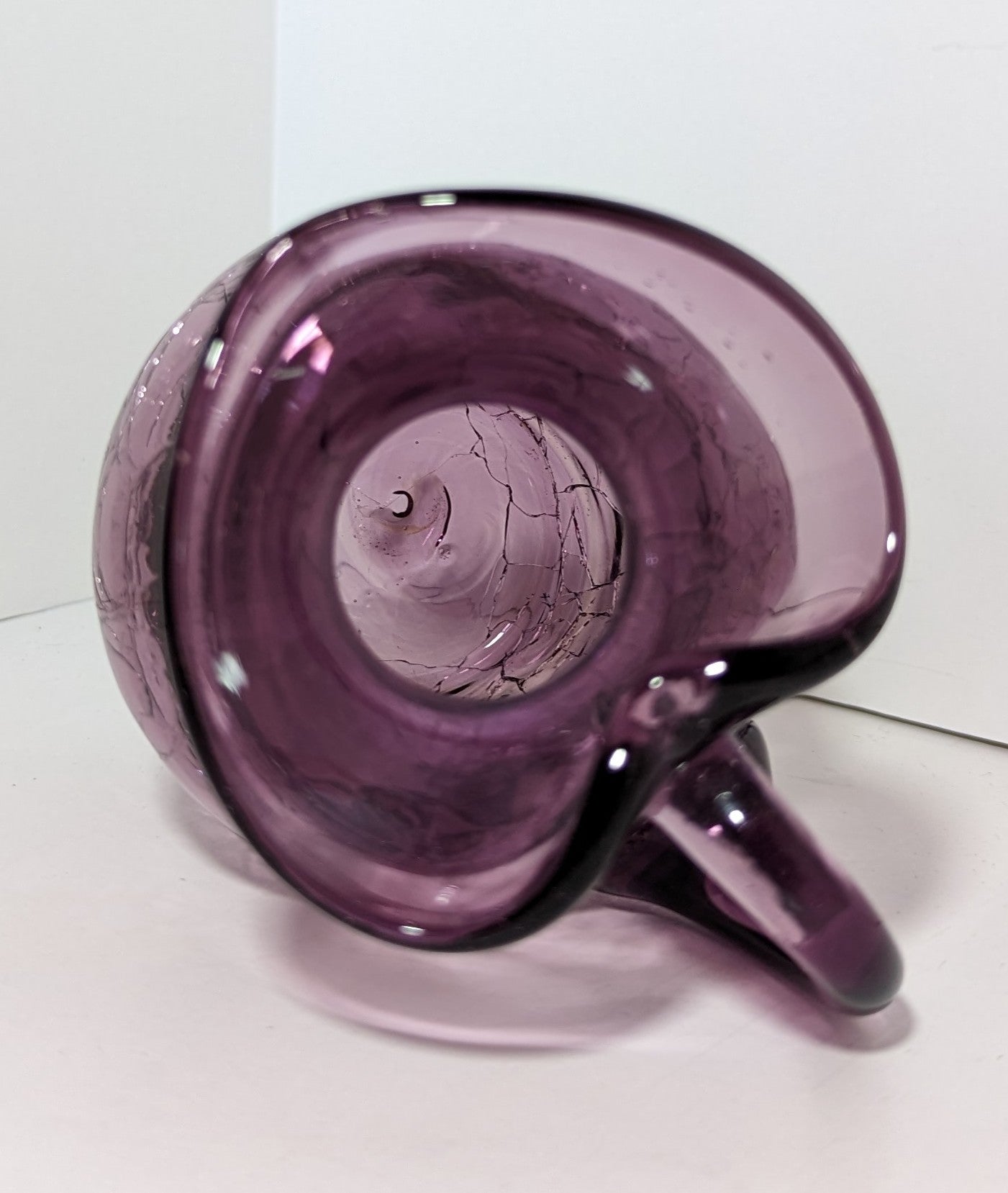 Purple Crackle Pitcher/Vase