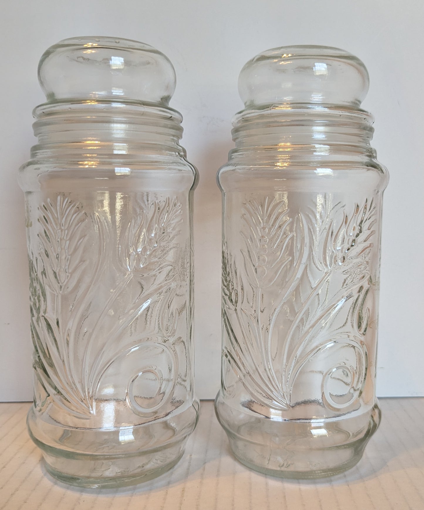 Vintage Canister, Glass Planters Peanuts (2)