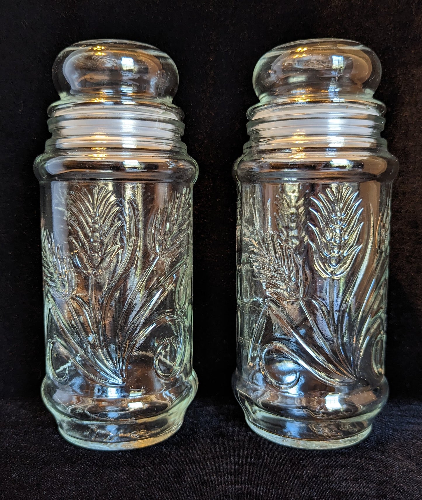 Vintage Canister, Glass Planters Peanuts (2)