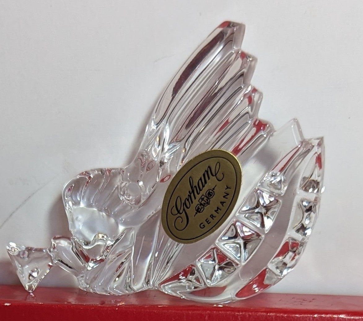 Gorham Crystal Angel Ornament