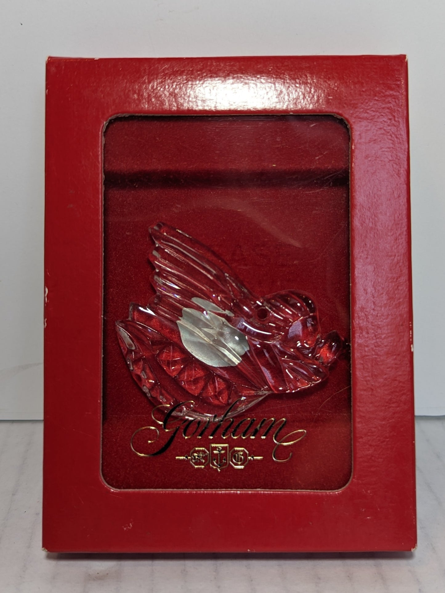 Gorham Crystal Angel Ornament