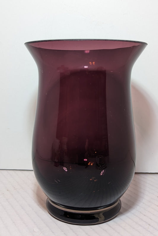 Eggplant Colored Candle Holder