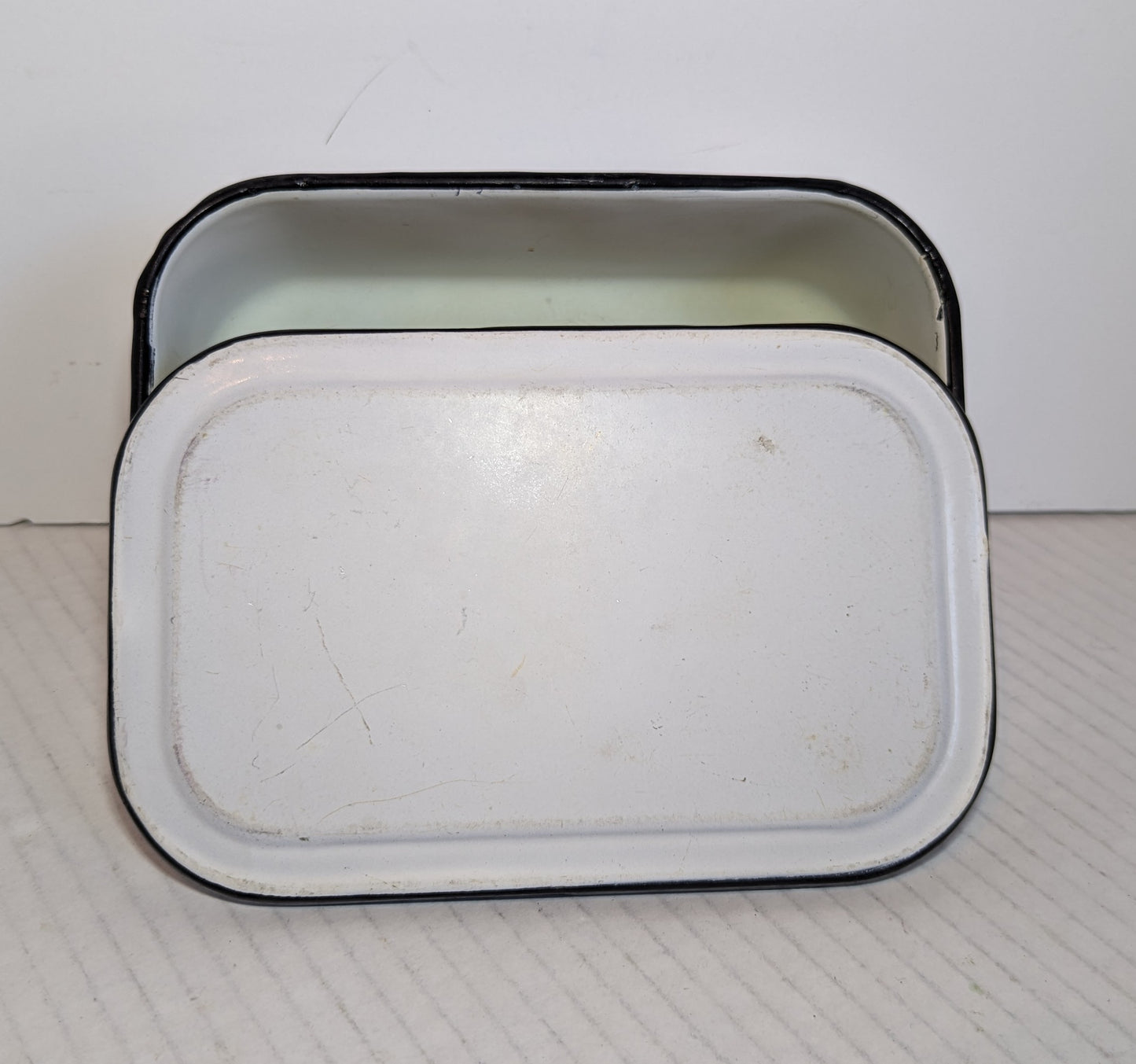 Vintage Enamelware Sterilizer Pan with Lid