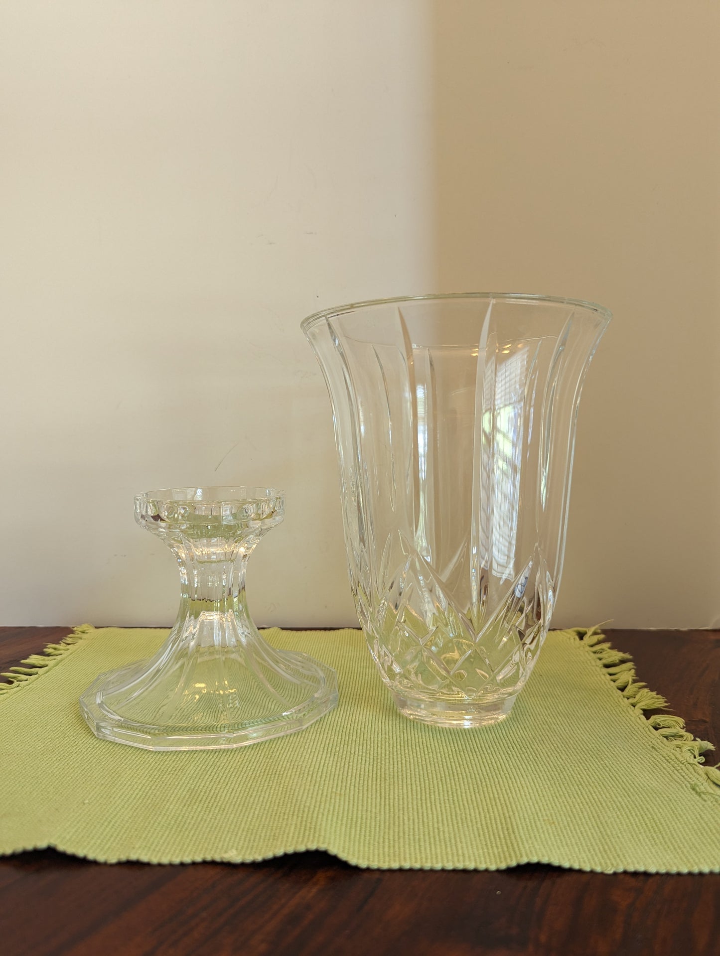 Large Crystal Shannon Hurricane Lamp